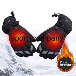 Men Women Motorcycle Electric Heated Gloves Temperature 5 Speed Adjustment USB Winter Warmer Gloves For Skiing Hiking Camping