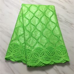 5Yards/Lot Armazing Lemon Green Bazin brocade Lace Fabric African Cotton Material Embroidery For Dressing PL71271