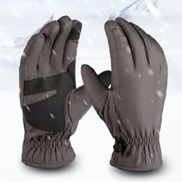 Ski Gloves Winter Cold-proof Thermal Skiing Fleece Waterproof Snowboard Touch Screen Snow Motorcycle Warm Mittens