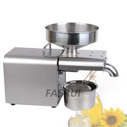 Stainless Steel Oils Presser Household Commercial Small Full Automatic Hot And Cold Domestic Oil Press Low Noise