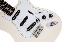 Super Rare Ritchie Blackmore Signature ST Alpine White Elecric Guitar Scalloped Fingerboard, Big Headstock, Triangle Neck Plate