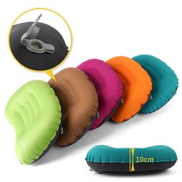U-shaped Inflatable Train Airplane Pillow for Outdoor Travel Camping Office Lady Siesta Y0706