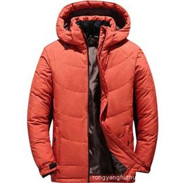 New Winter Jacket Men High Quality Fashion Casual Down Coat Hood Thick Warm White Duck Down Jacket Male Winter Parkas Outerwear G1115