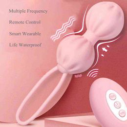 Eggs 2 in 1 Wireless Remote Control Vibrating Vagina Vibrators Female Vaginal Balls Clitoris Massager Adult Sex Toys for Women 1124