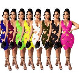 Women sexy sleeveless dress one piece set minidress sexy bodycon dress casual dresses party beach club evening dress S--3XL klw0729