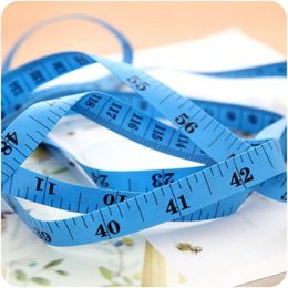 200pcs 60 inch 150cm Double-Scale Double Sides Soft Tape Measure Body Measuring Tailor Ruler sewing Tool Flat mixed Colors DH8400