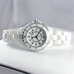 Marca de moda relógio de cerâmica h0968 32 38mm resistente à água luxo presente feminino relógios quartzo relógios de pulso high-end relogio262f