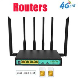 Computer Wireless 4G Dual SIM Card Router WiFi Routers PPTP L2TP Openwrt VPN Repeater Extender 300Mbps For Laptop Mobile Phone iPad