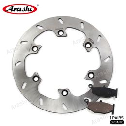 Arashi Rear Brake Disc Rotor and Brake Pads For Suzuki GSXR1300 HAYABUSA 2008 - 2015 2009 2010 2011 2012 2013 2014 Motorcycle CNC Brake Disk