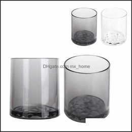 Cups Drinkware Kitchen, Dining Gardencups & Saucers Drink Cup Milk Tea Mug Reusable Wine Round For Restaurant Bar Home Office Drop Delivery