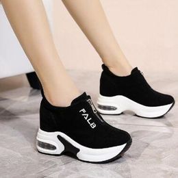 2022 NEW Platform Sneakers Shoes Black Casual Shoes Women Sneakers Ladies Platform Sneakers Heels Wedge Shoes Zapatillas Mujer