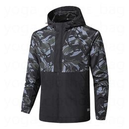 2021 new luxury designer fashion brand men's hooded Colour matching jacket breathable sports and fitness warm jacket windbreaker with hoodie Outdoor Jackets