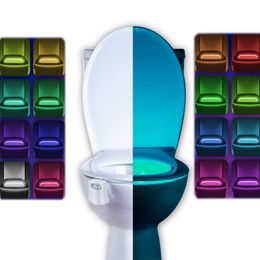 Toilet Night Light 2Pack by Ailun Motion Activated LED Light 8 Colors Changing Toilet Bowl Nightlight for Bathroom Battery Not Included Perf