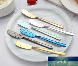 7 Colours 304 Stainless Steel Butter Knife Cheese Dessert Jam Spreader Cream Knives Western Cutlery Baby Feeding Tool wjl0160 Factory price expert design Quality