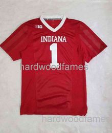 cusm Indiana Hoosiers Football Jersey Crimson MEN WOMEN YOUTH stitch add any name number XS-5XL
