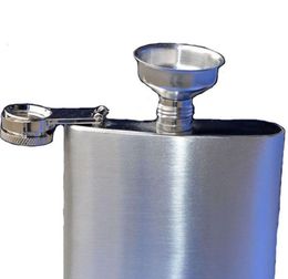 2021 NEW whiskey hip flask funnel stainless steel wine funnel for alcohol good wedding gift for men free