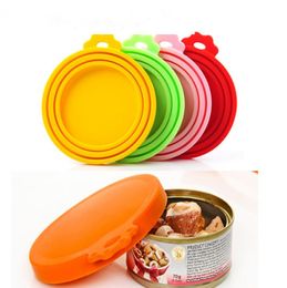 Pet Food Can Cover Silicone Can Lids For Dog And Cat Food Universal Size Fit 3 Standard Size Food Cans