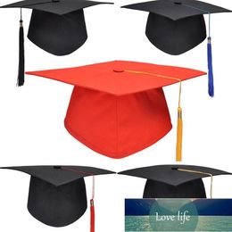 1Pcs Cloth Adult Bachelor Graduation Caps With Tassels For Graduation Ceremony Party Supplies 25 * 25cm Factory price expert design Quality Latest Style Original