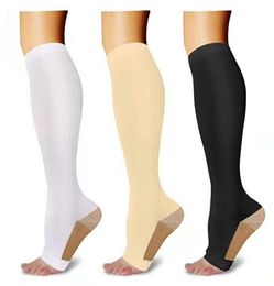 Men's Socks And Women's Sports Multi-Functional Nylon Comfortable Stockings, Fashionable Open Toe Compression Elastic Medium Stockings