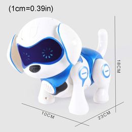 Electronic Animal Pet Intelligent Robot Dog Cool Breathing Lights Robot Puppy Pet Dog Toys For Children