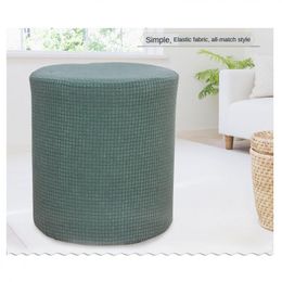 Chair Covers Slipcover Stretch Ottoman Furniture Protector Round Couch Sofa Cover Gray