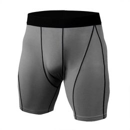 Men's Exercise Gym Shorts Pro Quick-dry Sportswear Running Bodybuilding Skin Sport Training Fitness Compression with Bodybui 02
