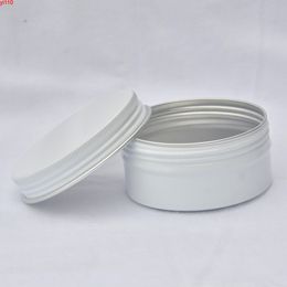 80g 10-200pcs 68*34mm White Empty Round Aluminium Box Metal Tin Cans 80ml Cosmetic Cream Refillable Jar Tea Pothigh quatity