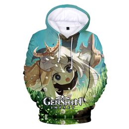 Fashion Anime Genshin Impact 3D Hoodies Men/women Spring Autumn Harajuku Clothes Printed Genshin Impact Men's Sweatshirts Y0901