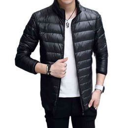 Bulk goods do not run wool light and thin down jacket men thin standing collar multi-color short portable Y1103