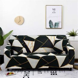Sofa Slipcovers Modern Elastic Covers for Living Room Sectional Corner L-shape Chair Protector Couch Cover 1/2/3/4 Seater 210723