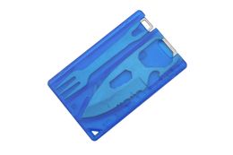 MT-1067 Outdoor Gadgets Portable Credit Card Multi Tools Multifunctional Card Blue