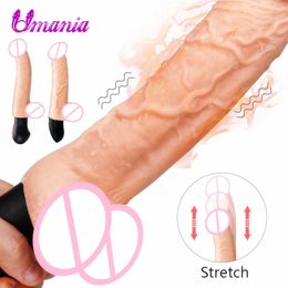 12 Speeds Stretch Dildo Vibrator Masturbation G-Spot Vaginal Stimulator Heating Big Realistic Penis Vibrators sexy Toys for Women