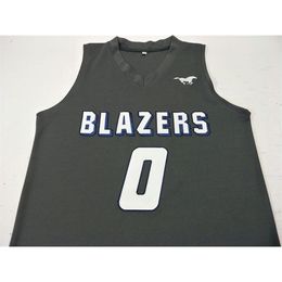 21ss # 0 Bronny James High School Basketball Stitched Jersey o maglia personalizzata con qualsiasi nome o numero