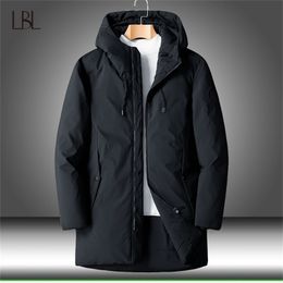 Winter Thick Warm Parkas Men Windbreak White Duck Down Coats Men's Outdoor Windproof Overcoats Male Hooded -45 Degree Jackets 201225