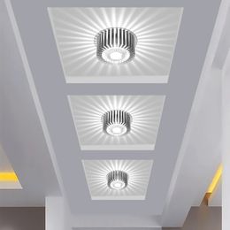Home LED 3W Hall Light Walkway Porch Decor Lamp Sun Flower Creative LED Ceiling Lights