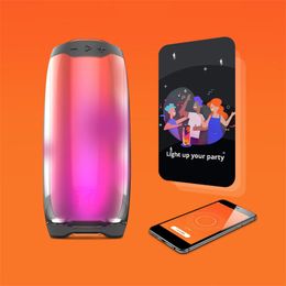 Pulse 4 Wireless Bluetooth Speaker 4Colors with Colourful LED Light Pulse4 Speakers in Retail Package245u