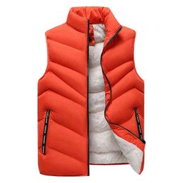 Winter Men's Big Size Clothing Wool Soft Vest Jackets Sleeveless Coat Fashion Plus Size 8XL Male Warm Waistcoat Fleece Vest Men 211120