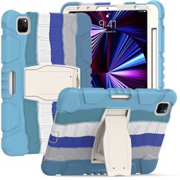 Heavy Duty Tablet Cases for iPad 10.2 [7th/8th Gen] Mini 5/4 Air 3/2/1 Pro 11/10.5/9.7 inch Samsung Galaxy Tab T220/T290/T500/T510/T720/T860/P610 3-Layers Anti-fall Protective Case