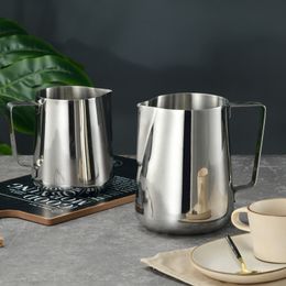 Stainless Steel Milk Jug Frothing Pitcher Espresso Coffee Barista Craft Latte Cappuccino Milks Cream Cup Frothings Pitcher no scale 20220107 Q2