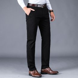 Мужские штаны осенью прямые брюки для мужчин, деловая стройная универсальная и зима