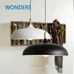 Pendant Lamps Nordic Style Wooden Lights Decorative High Quality Hanging Bar El Restaurant Bookshop Decor