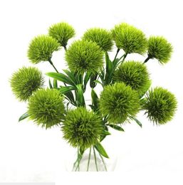 2021 single stem dandelion Artificial flowers dandelion Plastic Flower Wedding decorations length about 25cm Table Centerpieces