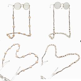 eyeglass string necklaces Canada - Fashion Conch Shell Glasses Chain Sunglasses Eyewears Cord Holder Neck Strap Rope Necklace Eyeglass String Lanyard