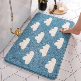 Carpets Clouds Bathroom Absorbent Floor Mats Door Non-slip Household Toilet Carpet Simple And Thick