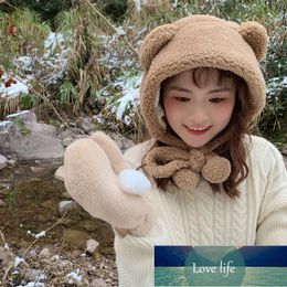 New Small-ear Cashmere Bomber Hats Women Fluffy Hat with Ears Autumn Winter Cute Pullover Earmuffs Warm Cap Bandage Factory price expert design Quality Latest Style