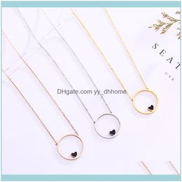 Pendant & Pendants Jewelrypendant Necklaces Ty191 Titanium Steel Love Necklace Womens Clavicle Chain Non-Fading Jewellery Drop Delivery 2021 8