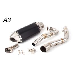 For Kawasaki KLX150 KLX150BF KLX150L KLX 150 Motorcycle Modification off-Road Vehicle Exhaust Escape Pipe Front Muffler Modified