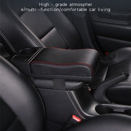 New Universal Car Armrest Interior Front Seat Armrest Box for Cup Holder Storage Box Soft Arm Rest Pad Automotive Goods Accessories