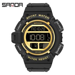 Sport Watch Men Shock Waterproof Gold Military Digital Watches For Men Alarm Chrono LED Electronic Clock Male Relogio Masculino G1022