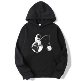 Fashion Brand Men's Hoodies Astronaut funny design printing Blended cotton Spring Autumn Male Casual hip hop Sweatshirts hoodie 201113